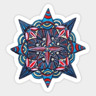 Firework Mandala Sticker